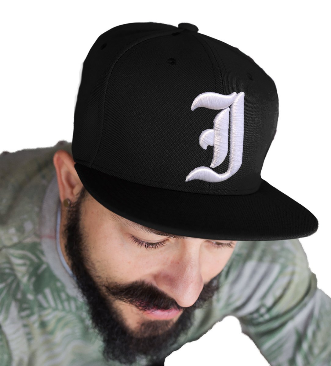 CZAPKA PROSTY DASZEK GOTYCKIE LITERY HAFT 3D I