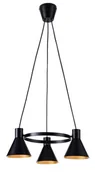 Lampy sufitowe - Candellux MORE LAMPA WISZĄCA 3X40W E27 CZARNY MATOWY - miniaturka - grafika 1