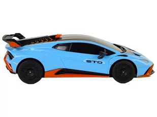 Auto R/C Lamborghini Huracan 1:24 Rastar Niebieskie - Samochody i pojazdy dla dzieci - miniaturka - grafika 3