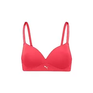 Biustonosze - PUMA Biustonosz damski (1 opakowanie), czerwony (Hibiscus Red), 70C - miniaturka - grafika 1