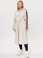 Kurtki damskie - Tommy Hilfiger Parka S10S101752 Beżowy Regular Fit - miniaturka - grafika 1