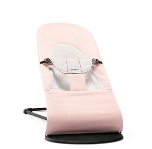 BABYBJORN leżaczek BALANCE SOFT COTTON/JERSEY - Jasny Różowy/Szary - Leżaczki i huśtawki - miniaturka - grafika 1