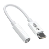 Kable - Joyroom adapter przejściówka słuchawek 3,5 mm mini jack (żeński) - USB Typ C (męski)  biały (SH-C1) - miniaturka - grafika 1
