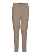 Spodnie damskie - Vero Moda Bojówki "Vmnyla" w kolorze beżowym - miniaturka - grafika 1