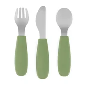 Sztućce dla dzieci - Petite&Mars Take&Match Stainless Steel Cutlery Set sztućce dla dzieci Sweet Pea 12m+ 3 szt. - miniaturka - grafika 1