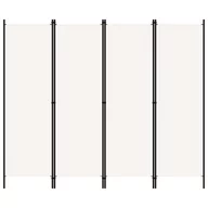 Parawany - Parawan 4-panelowy, biały, 200 x 180 cm - miniaturka - grafika 1
