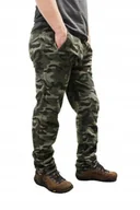 Spodnie sportowe męskie - Ocieplane * Spodnie * Dresowe * Moro * Rozmiar Xl - miniaturka - grafika 1