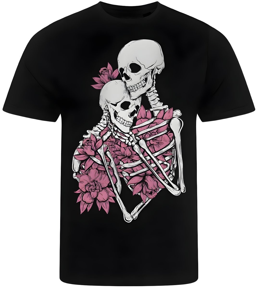 KOSZULKA MĘSKA NADRUK MODNA KOŚCIOTRUP CZASZKA PREZENT PREMIUM S