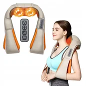 Masażery - MASAŻER SHIATSU SZYI KARKU PLECÓW CIAŁA GRZEJĄCY - miniaturka - grafika 1