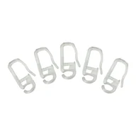 Akcesoria do wystroju okien - Agrafki do kółek transparentne 16/19/25 mm 50 szt. - miniaturka - grafika 1