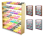 Szafki na buty - 7-półkowy regał na obuwie RBS /szer.90 cm/ Naturalny / Wamar-Sosenka - miniaturka - grafika 1