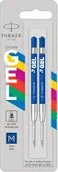 Wkłady do długopisów - Parker WKLAD DO DLUG PAR 0.7 M NIEB OP2SZT B/C - miniaturka - grafika 1