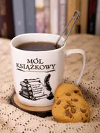 Kubki - Kubek ceramiczny biały Mól książkowy - miniaturka - grafika 1