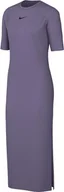 Sukienki - Nike Damska sukienka Sportswear Essntl Midi Dress, Daybreak/Black, DV7878-509, 2XL - miniaturka - grafika 1