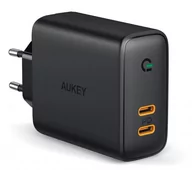 Ładowarki do telefonów - AUEKY PA-D2 ŁADOWARKA SIECIOWA 36W 2XUSB-C PD - miniaturka - grafika 1
