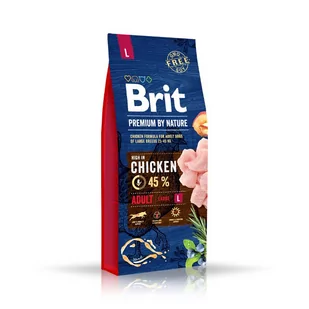 Brit Premium by Nature Adult Large L 15 kg - Sucha karma dla psów - miniaturka - grafika 1
