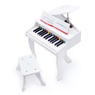 Instrumenty muzyczne dla dzieci - HaPe Fortepian zabawkowy Deluxe, biały, E0338 Edugro - miniaturka - grafika 1