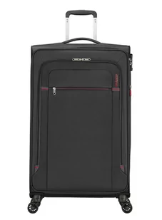 Poszerzana walizka duża American Tourister Crosstrack - grey/red - Walizki - miniaturka - grafika 1