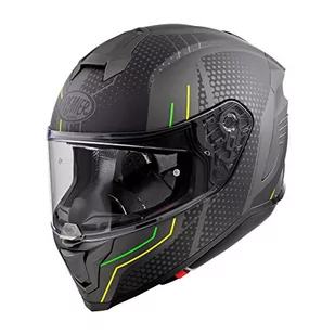 PREMIER Kask Hyper BP 6 BM, czarny/żółty/zielony, M - Kaski motocyklowe - miniaturka - grafika 1