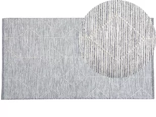 Beliani Dywan krótkowłosy szaro-beżowy 80 x 150 cm EDREMIT - Dywany - miniaturka - grafika 1