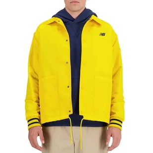 Kurtka męska New Balance MJ41553GGL - żółta - Kurtki męskie - miniaturka - grafika 1