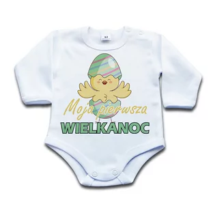 BODY Moja pierwsza Wielkanoc - kurczak 98 dł - Body dla niemowląt - miniaturka - grafika 1
