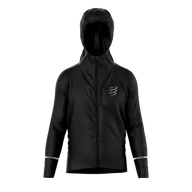 Kurtki męskie - COMPRESSPORT Kurtka biegowa przeciwdeszczowa THUNDERSTORM WATERPROOF 25/75 JACKET black - miniaturka - grafika 1