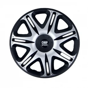 Kołpaki OMP Ghost Speed Czarny Srebrzysty 15" (4 uds) - Kołpaki samochodowe - miniaturka - grafika 1