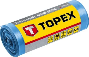 TOPEX Worki na odpady 120 L niebieskie 40 mic - Akcesoria do urządzeń ogrodniczych - miniaturka - grafika 4