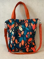 Torebki damskie - Torba na ramię XXL - print jesień - miniaturka - grafika 1