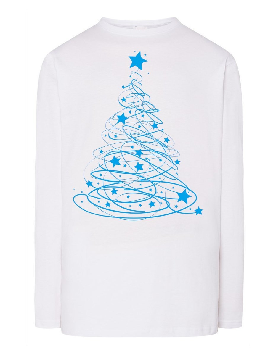 Longsleeve ŚWIĄTECZNY nadruk CHOINKA r.XXL