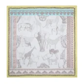 Apaszki i szaliki męskie - Damska chusta wzorzysta żółto - szara - miniaturka - grafika 1