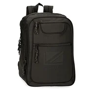 Koszulki i topy damskie - Pepe Jeans Bromley LDN plecak na laptopa, regulowany, 15,6 cala, czarny, 28 x 40 x 14 cm, poliester z detalami ze sztucznej skóry 15,68 l - miniaturka - grafika 1