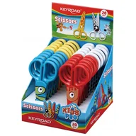Nożyczki - Nożyczki Szkolne Keyroad Kids Pro 13cm Bezpieczne Pakowane Na Displayu Mix Kolorów 105L592 - miniaturka - grafika 1