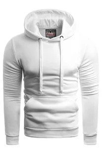 Męska modna bluza sg1- biała - Risardi - Bluzy męskie - miniaturka - grafika 1