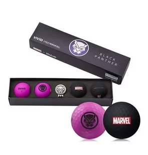Piłki golfowe VOLVIK MARVEL BLACK PANTHER, Pack - Golf - miniaturka - grafika 1