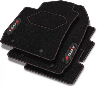 Dywaniki welurowe z serii Carbon  do Volvo XC60 2008-2017 - Dywaniki samochodowe - miniaturka - grafika 1