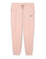 Spodnie damskie - Armani Exchange Damskie spodnie dresowe Colorful Armani Logo Slim Fit French Terry Jogger, Rosa, XL - miniaturka - grafika 1