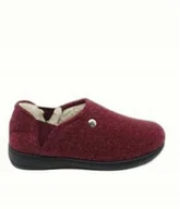 Kapcie damskie - SCHOLL BORDOWE DAMSKIE KAPCIE Z OCIEPLENIEM I ELASTYCZNYM BOKIEM 40 CWE - miniaturka - grafika 1