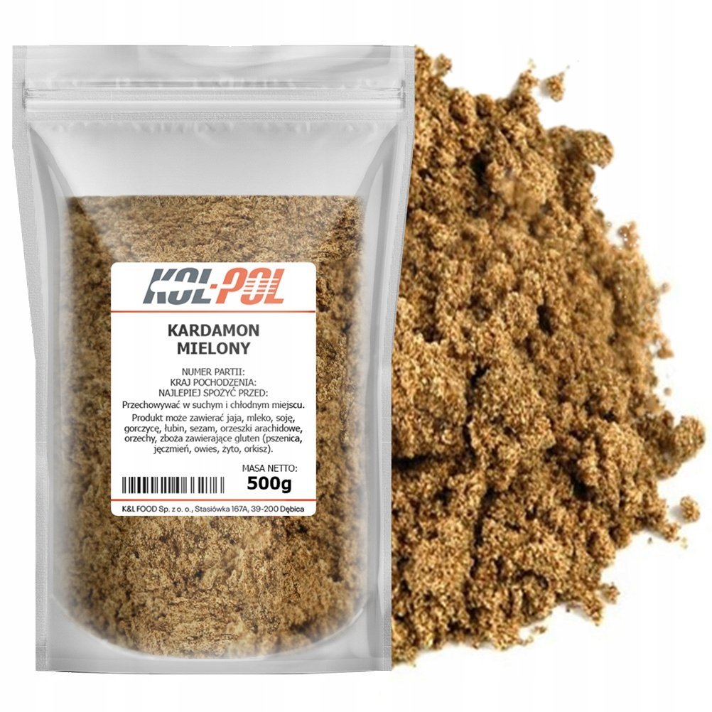 KARDAMON MIELONY 500g Świeży aromatyczny naturalny przyprawa jakość Kol-Pol