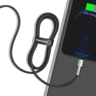 Baseus Cafule Metal Data kabel USB Typ C - Lightning 20 W Power Delivery 1 m czarny (CATLJK-A01) - Kable USB - miniaturka - grafika 10