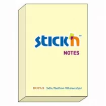 STICKN Notes samoprzylepny żółty pastelowy 76x51mm - Szkolne artykuły papiernicze - miniaturka - grafika 3