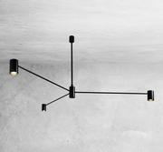 Lampy sufitowe - Shilo Dakata lampa wisząca 3-punktowa czarna 5648 5648sh - miniaturka - grafika 1