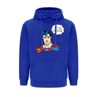 Bluza męska z kapturem Superman 037 DC Niebieski L - Bluzy męskie - miniaturka - grafika 1