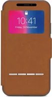 Etui i futerały do telefonów - Moshi Moshi Sensecover - Etui Z Klapką Dotykową Iphone X caramel Brown - miniaturka - grafika 1