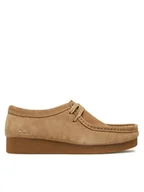 Półbuty damskie - Clarks Półbuty WallabeeEvoSh 261747474 Beżowy - miniaturka - grafika 1