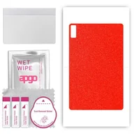 Akcesoria do tabletów i e-booków - folia naklejka skórka strukturalna na TYŁ do Lenovo Tab M10a 5G - Czerwony Pastel Matowy - apgo SKINS - miniaturka - grafika 1