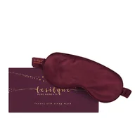 Akcesoria do bielizny - LE SILQUE Opaska na oczy z jedwabiu - BURGUNDY - miniaturka - grafika 1