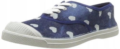 BENSIMON DAMSKIE TRAMPKI NIEBIESKIE W SERCUSZKA KOMFORTOWE 36 3CD