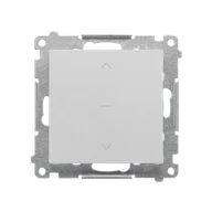 Wyłączniki światła i elektryczne - Kontakt Simon Przycisk żaluzjowy 1-0-2 Simon 55 - aluminium mat - miniaturka - grafika 1